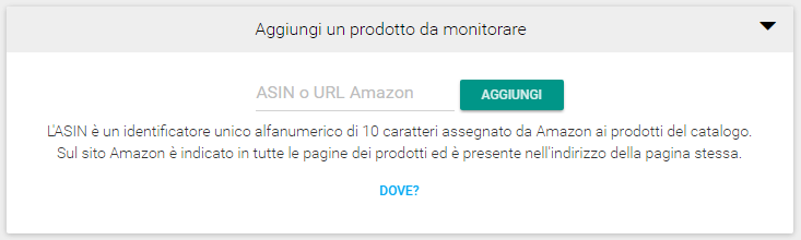 Aggiungere un prodotto alla watchlist